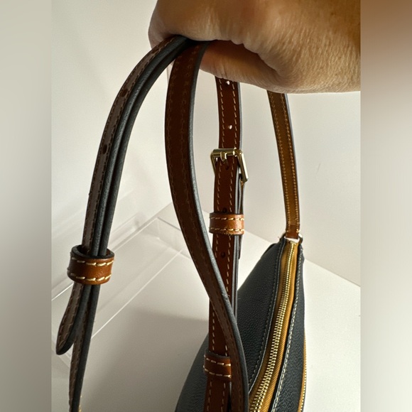 Dooney & Bourke Black and Tan Crossbody Bag - Picture 6 of 15